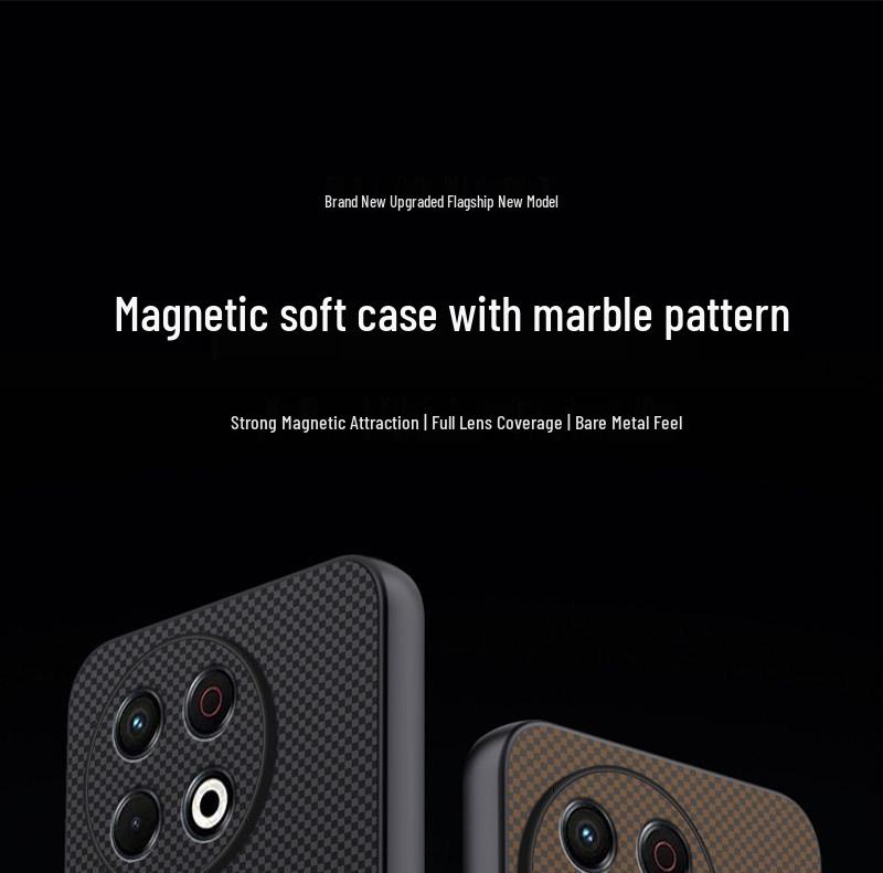 Tecno Spark30 5G Protective Case, Full Coverage, Anti-Drop, Luxury Magnetic Buckle, Textured Design