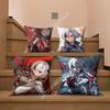Genshin Impact Arlecchino The Knave Sofa Couch Pillow Cover Cushion Case Cozy Bedroom Accent Studio Furnishing