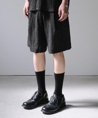 MINAV Viego Crinkle Bermuda Pants [Black]