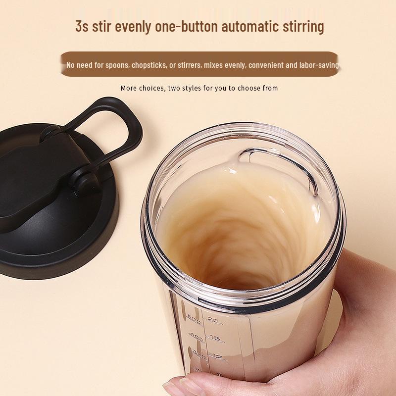 Portable Electric Protein Shake Cup with Automatic Mixing for Sports and Milkshakes