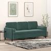VidaXL 3-seater Sofa with Pillows Dark Green 180 Cm Velvet, Sofa, Living Room Sofa, 3-seater Sofa In Velvet, Sofa 3200893