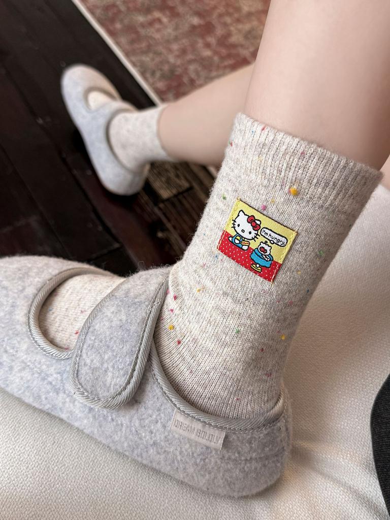 Contrasting Stripes, Color Matching, Revealing Cloth Label, Retro Micro-Press, Good-Looking, Mid-Tube Socks, Socks, Women Are Too Boneless