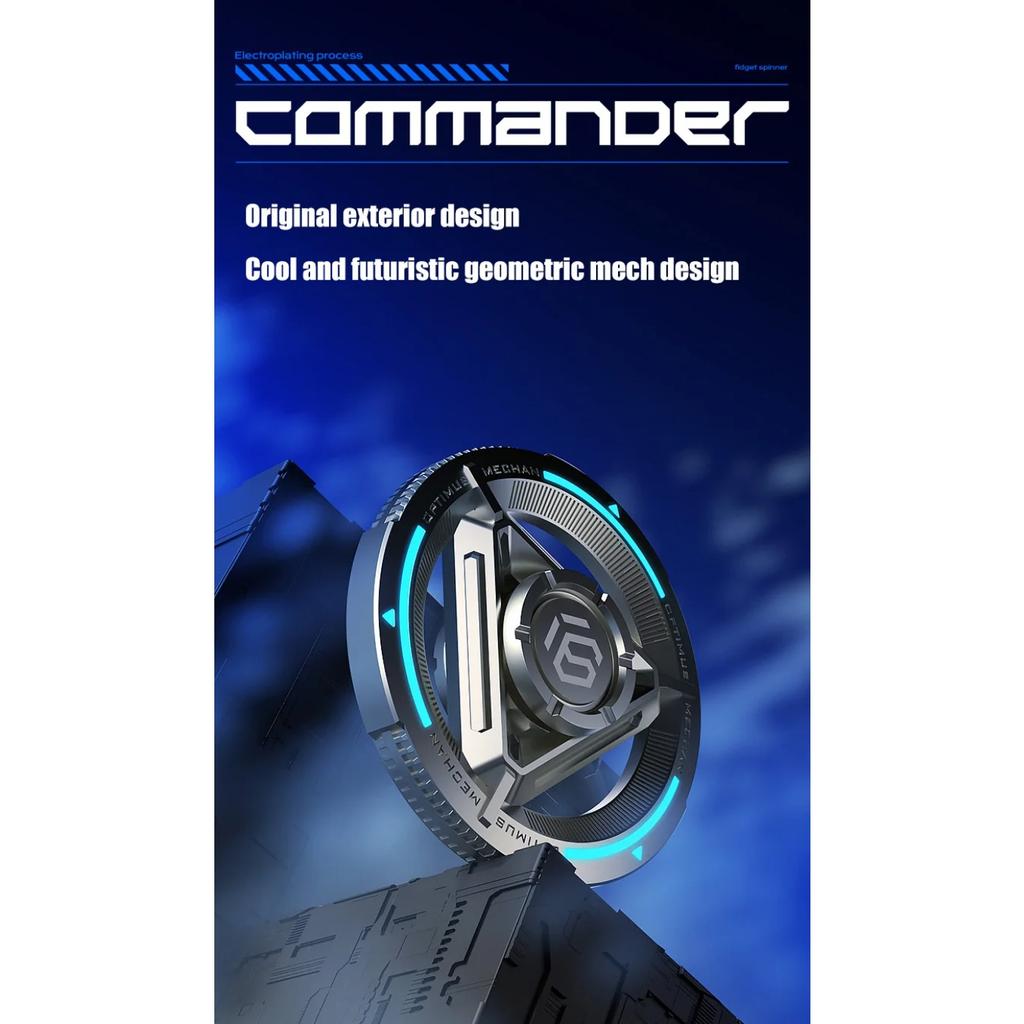 Spinner Fidget Metalic Spinner de Mână pentru Degete Jucării Antianxietate pentru Reducerea Stresului Cadou pentru Copii și Adulți Giroscop Exclusiv de Birou pentru Desktop