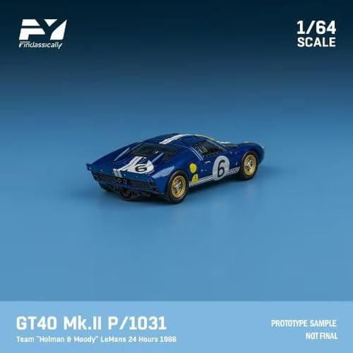Freistil (FREISTIL) Finclassically 1/64 Maßstab Modellbausatz FY64079: Ford GT40 Mk.II P1031 Holman & Moody 1966 Le Mans 24H #6 M. Andretti/L. Bianchi