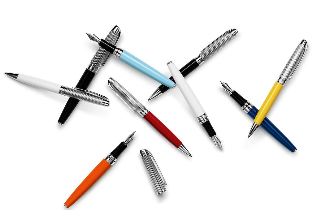 Caran d'Ache Leman Bicolor Ballpoint Pen, Medium Nib, Oil-Based, Black, 4789-289, Officially Imported