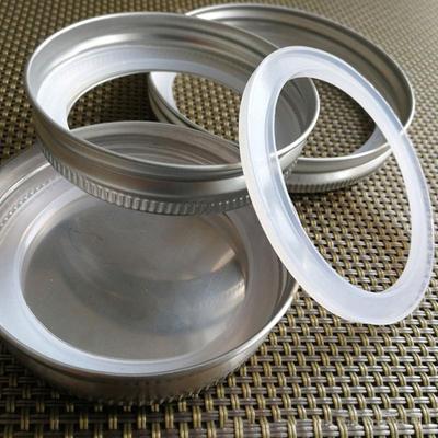 10 Peças Junta de Silicone de Reposição Anéis de Vedação de Borracha Herméticos Vedantes à Prova de Vazamento Para Potes de Vidro com Tampa de Clipe Recipiente de Armazenamento