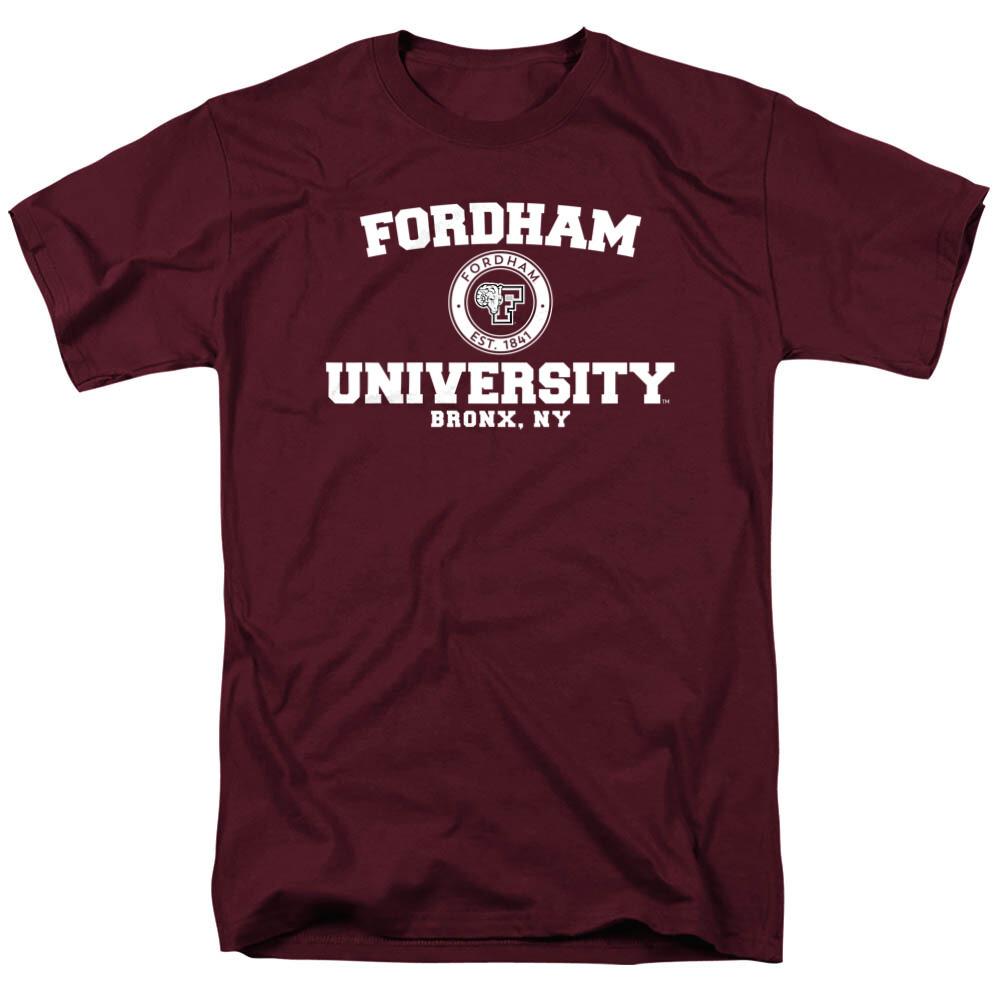 Fordham University Adult T-Shirt Circle Logo, Maroon, S-3XL S разноцветный