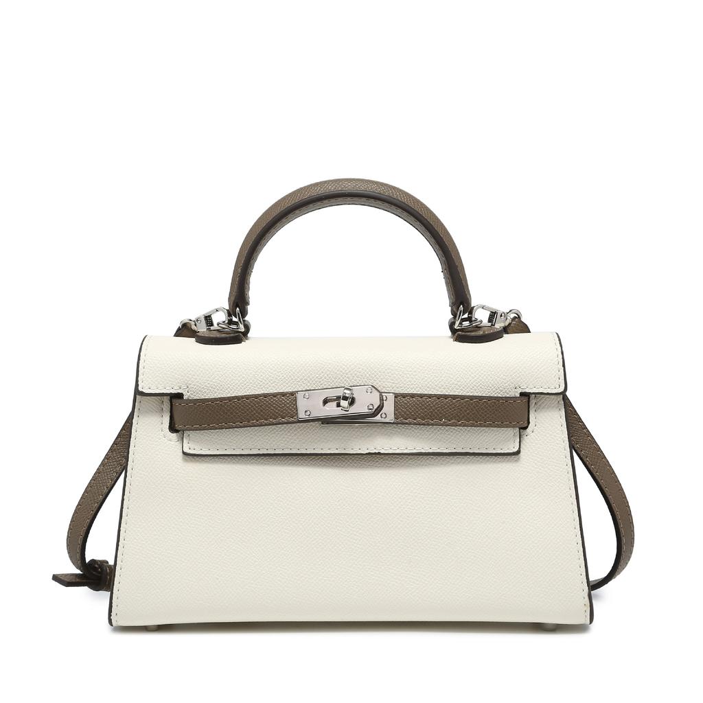 Geantă Hot de Generația a Doua Fără Puf din Piele Naturală Reală Geantă Mini de Mână de Modă High-End pentru Femei Geantă Tote Texturată