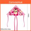 Adorable 1.2 Meter Double-tailed Kite With Cartoon Characters Made From Grid Cloth