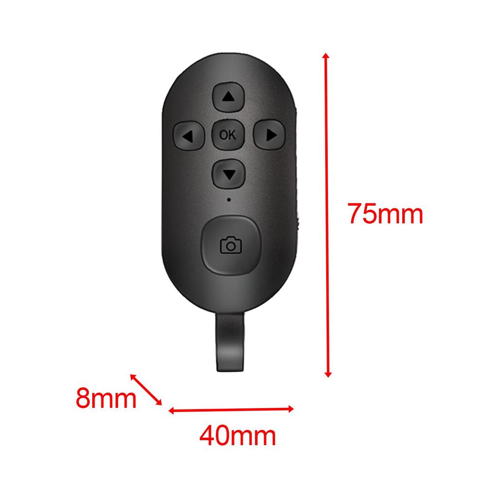 Rechargeable Phone Camera Shutter Remote Control Photos and Selfies Music Page Flip with Lanyard Media Multifunction Page Turner