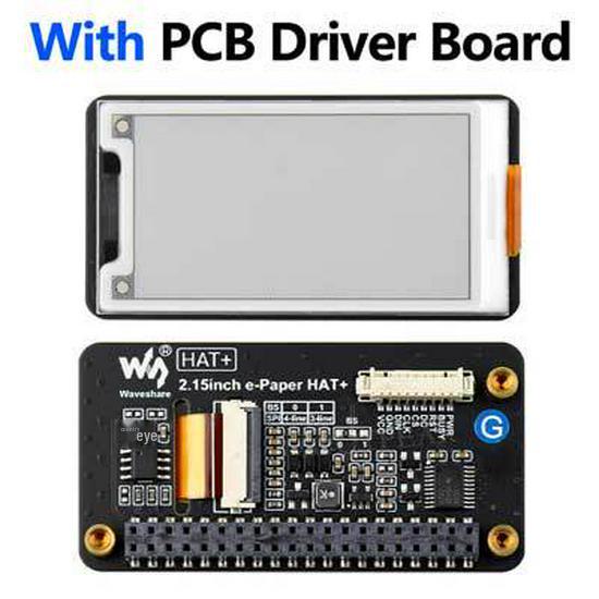 Raspberry Pi 2.15" e-Paper Display: Red, Yellow, Black & White, 296×160, Compatible with Arduino.