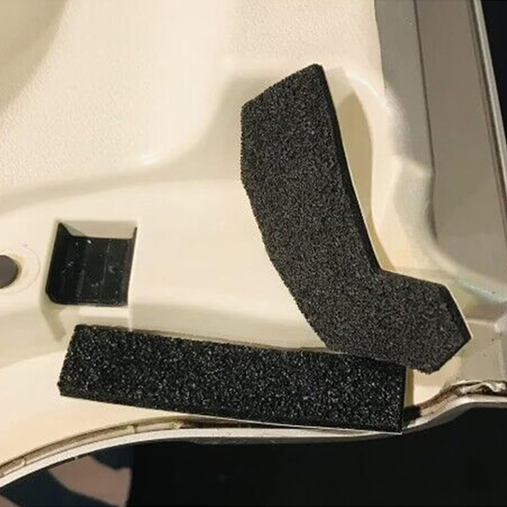 17-teiliges Hartdach-Dichtungs-Kit für Autos, Regendichtungs-Schaumstoffblocker, Reparaturset, 2 Stück Regenabweiser, Regenrinne für Jeep Wrangler JK JKU 2007-2017, Innen, Außen