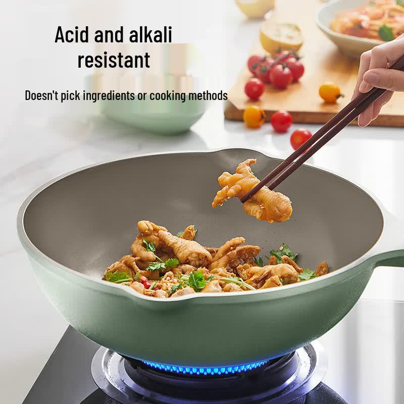 COOKER KING Titanium Ceramic Non-stick Wok Pan