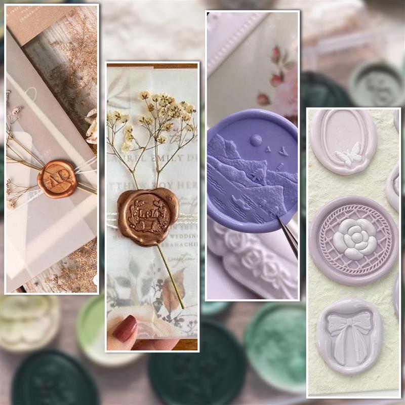 13 cm långa 5 st DIY Sigillvaxpinnar För Smältlimpistol Sigillvaxpinnar Bröllopsfest Inbjudningssigillvax För ModePresent