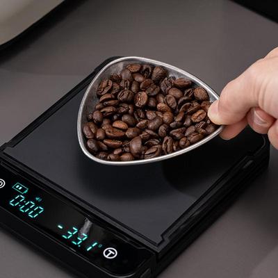 Coffee Bean Tray Loose Leaves Tea Vessel Single Dose Measuring Tray Coffee Bean Measuring Container Stainless Steel Dosing Tray