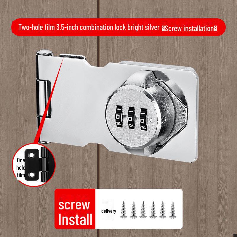 Încuietoare cu parolă antifurt pentru dulap și frigider - Nu necesită găurire, Compatibilitate cu deschidere dublă și dulapuri pentru dosare