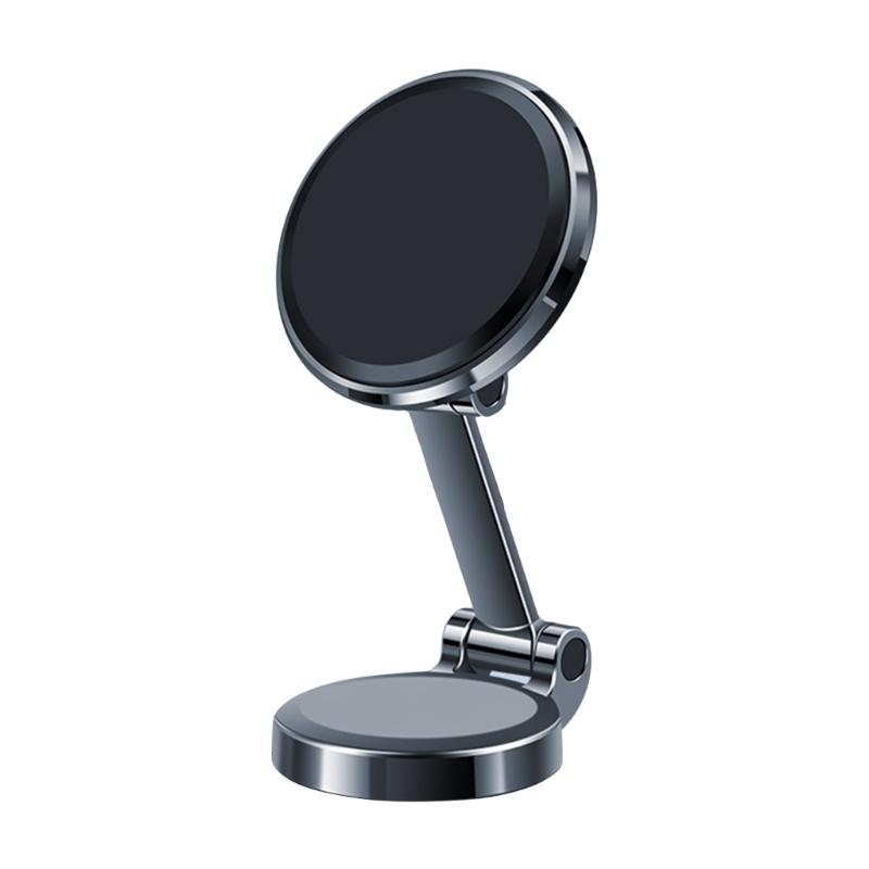 

Magnetic Phone Holder for Car 10 Strong-Magnets Metal Folding Magnetic Car Phone Holder 360°Rotation Universal Dashboard