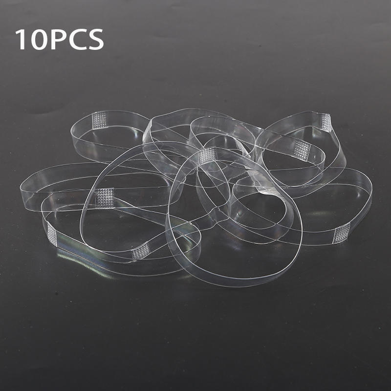 10Pcs Elastic Transparent Heel Grips Invisible Adjustable Shoe Straps for High Heels Anti-Slip Women Accessories