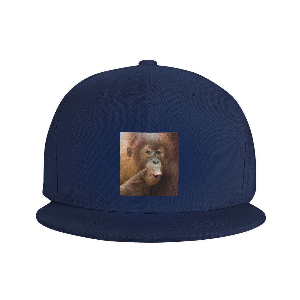 Gorilla Face Print  Baseball Caps Snapback Fashion Baseball Hats Breathable Casual Casquette Outdoor for Unisex