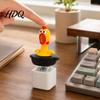 Klíčenka na dekompresi 1/2 ks Racek Těžební Tlačítko Klíčenka Dobíjecí Fidget Clicker se Zvukem pro Úlevu od Úzkosti a LED Světlem Mini Závěsná