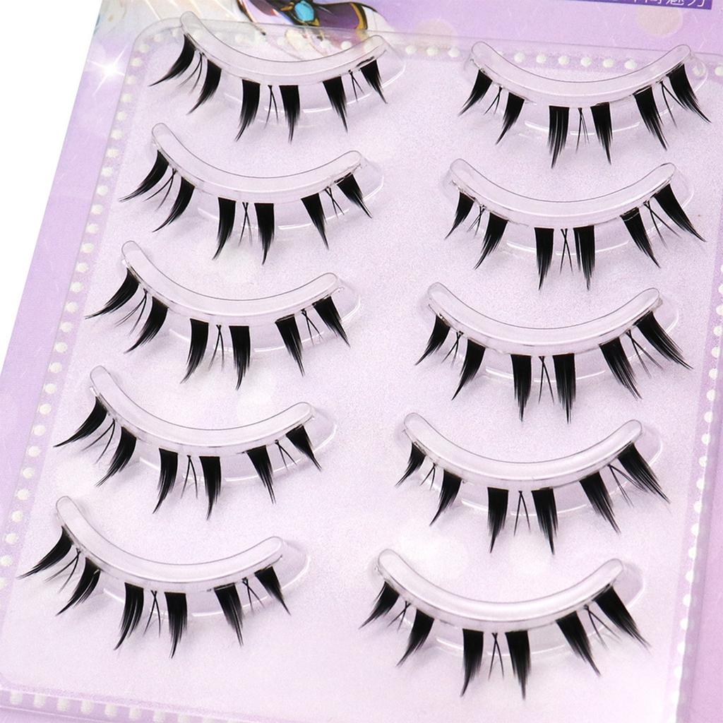 One-Piece Bottom False Eyelashes Thin Band Realistic Lower Eyelashes For Party Weddings Or Dates