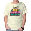 Unisex Crew Neck T-Shirt 80s Music Rocks Graphic Short Sleeve Casual Tee