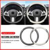 Car Steering Wheel Cover Leather Carbon Fiber Anti slip Car Accessories Emblem For Mercedes Benz A B C E S AMG CLA CLK GLA MQ5