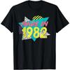 Mens Graphic Print Cotton T-Shirt 1982 Born Streetwear Tee Casual Short Sleeve