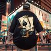 Funny Poker Printing T Shirt for Men Fashion Simplicity Harajuku Short Sleeve Loose T-Shirts Summer  Sports Tops