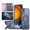 Étui Support Kickstand Magnétique Pour Samsung Xcover 7 Pro Coque de Téléphone Transparente Mate Sans Fil Magsafe Pour Galaxy Xcover 7 Pro