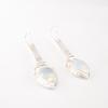 Milky Opal Gemstone 925 Solid Silver Jewelry Handmade Drop/Dangle Earrings 2.3" EE-166-16
