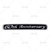 Land Cruiser 60th Anniversary Metal Emblem Executive White Car Badge