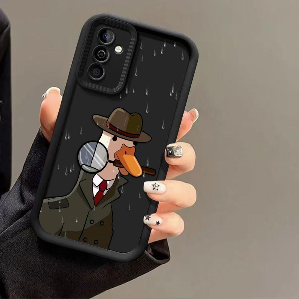 Cute Funny Duck Phone Case For Infinix SMART SPARK 9 10 20C 30C 40C CAMON 20 30 40 POP 8 POVA 6 7 ITEL A70 A80 A90 Cover Case