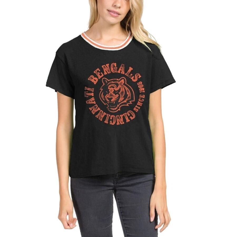Junk Food Womens NFL Cincinnati Bengals Kick Off Shirt New XS, 2XL 4XL