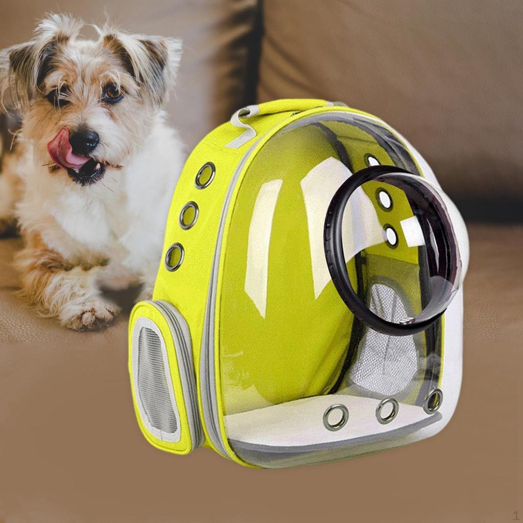 Pet Backpack Transparent Carrying Travel Bag for Outdoor Use Camping