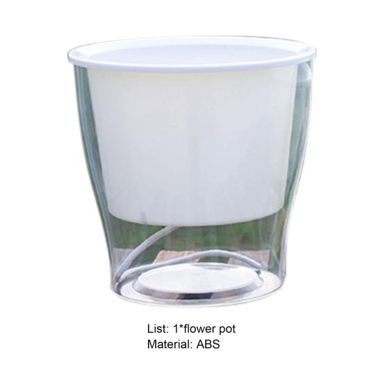 Samozavlažovací hydroponický květináč pro domácí použití z ABS, odolný vůči teplotě