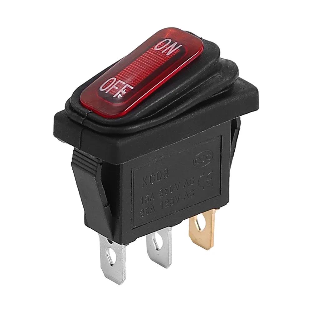 

KCD3 3-контактный кулисный переключатель 15A 250V/20A 125V электрооборудование кулисный переключатель питания для электрического скутера Razor для картинга