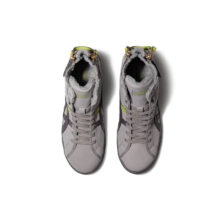 Asics Double Clutch Retro Casual High-Top Skate Shoes Men Skate Shoes Gray 1203A172-022