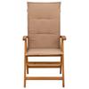 Garden Recliners 6 pcs Natural Solid Acacia Wood