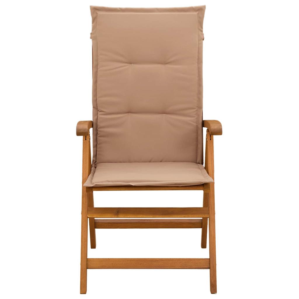 Garden Recliners 6 pcs Natural Solid Acacia Wood