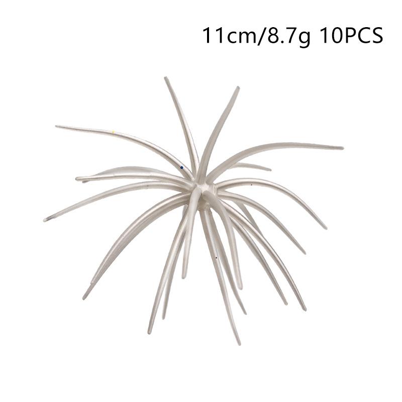 10 Pezzi 2,8g 8,7g Esca Morbida Riccio di Mare TPE Silicone Lure da Pesca Attrezzatura Portatile per Pescatori Principianti