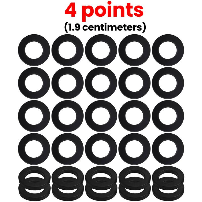 

Black Rubber Flat O-ring Washers Shower Plumbing Hose Pipe Bellows Tube Sealing Gaskets Waterproof Faucet Washer Fasteners 30pcs