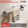 Bathroom Towel Rack Wall Mount Space Aluminum Multilayer Storage For Shower Kitchen Home