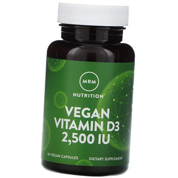 

Витамин Д3 для веганов, Vegan Vitamin D3 2500, MRM 60вегкапс (36122003) 60vcaps