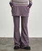 KIJIKO Ke611-Bootcut Skirt Pants Purple