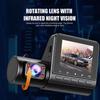 2/3 Channel Car DVR Three-Lens Inside Vehicle Camera Recorder Video HD1080P Dashcam Loop Recording Car Charge