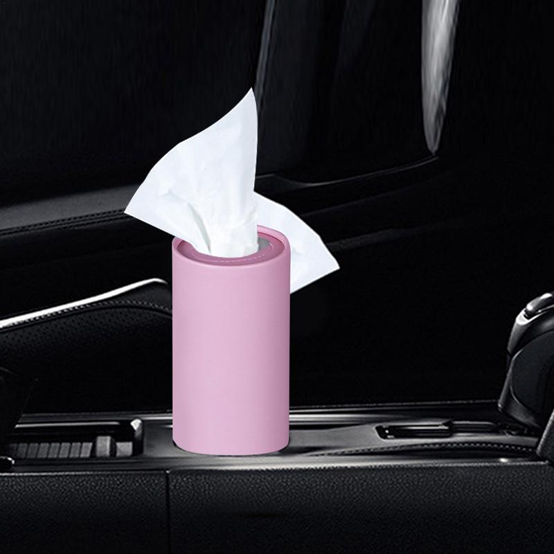 Car Tissue Dispenser Refillable Facial Tissue Box With 40 Tissues Portable Car Accessories Durable Tissue Cover For Tissue