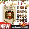 2D Flacher Eulen Weihnachts-Adventskalender Weihnachts-Countdown-Kalender 24 Tage Eulen Weihnachtsbaumschmuck Weihnachtsgeschenk Festliche Dekoration
