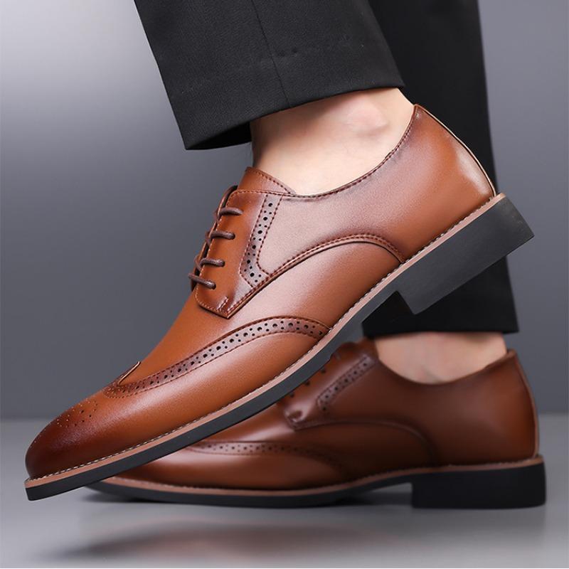 

Мода Большой Размер Весна Осень Кожаные Броги Обувь Мужская Дизайнерская Мягкая Подошва Мужская Свадебная Обувь Мужская Мода Деловая Мужская Классическая Обувь 43