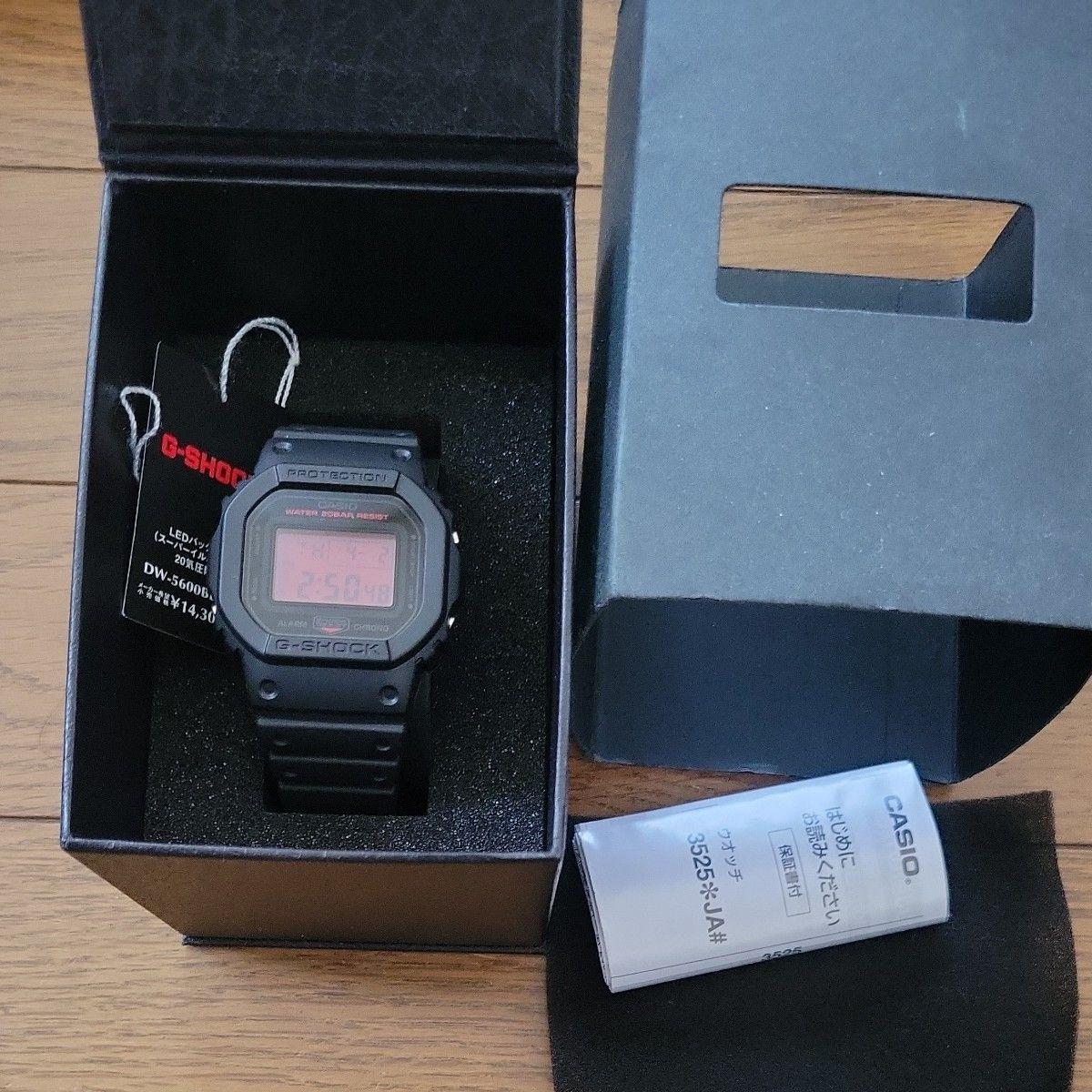 Casio G-SHOCK DW-5600BBR-1JF 20 ATM water resistant wristwatch New, unused